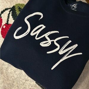 SASSY Navy Sweatshirt